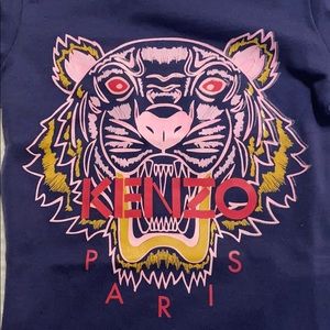 Brand New Kenzo Kids Signature Tiger T-Shirt Blue